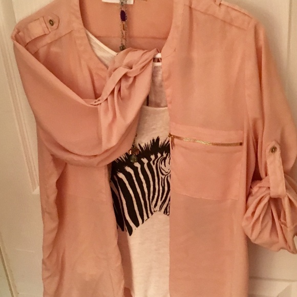 Calvin Klein coral blouse woman’s NWOT - Picture 4 of 4